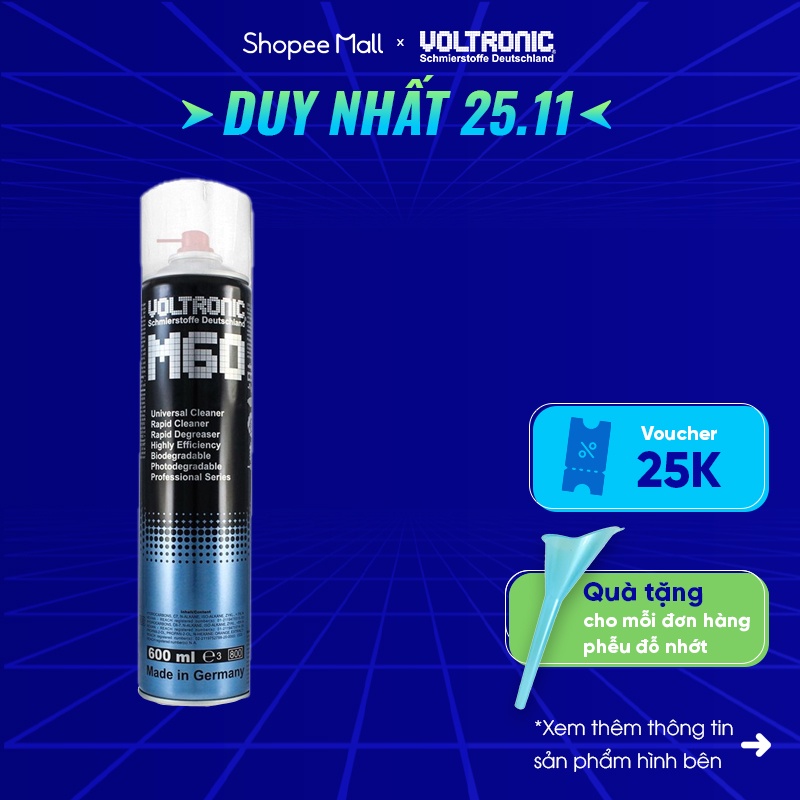 Dung dịch vệ sinh tẩy rửa đa năng nhập khẩu đức VOLTRONIC m60 chain cleaner