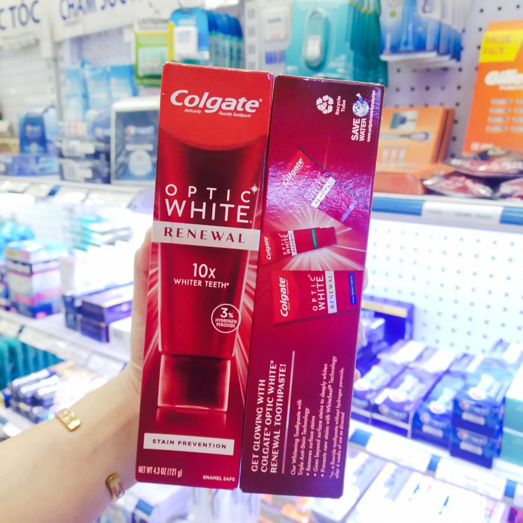 Kem đánh răng Colgate Optic White 121g