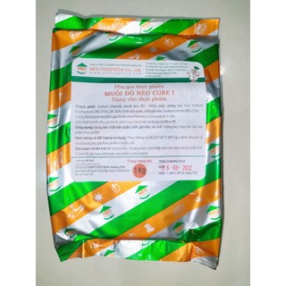 Muối đỏ NEO Cure - Gói 1kg - Tạo màu đỏ hồng cho thịt, xúc xích, jambon, nem chua, lạp xưởng
