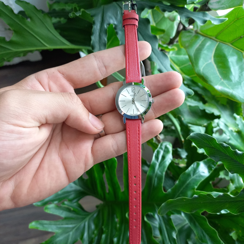 Đồng hồ nữ dây da Julius Ja-732