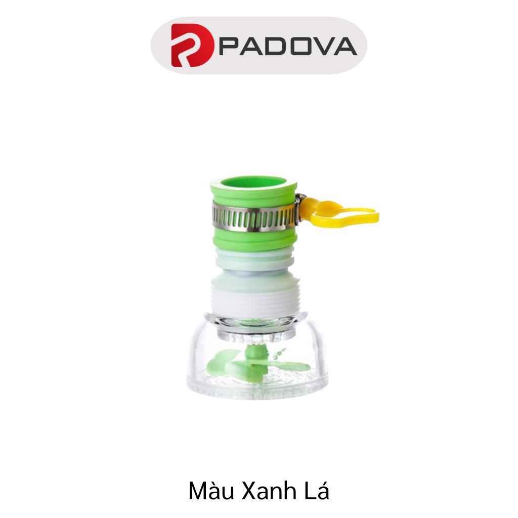 Đầu Vòi Lọc Nước Tăng Áp Xoay 360 Độ Có Thể Kèo Dài, có Khóa Cổ Dê Cánh Quạt PADOVA 1020