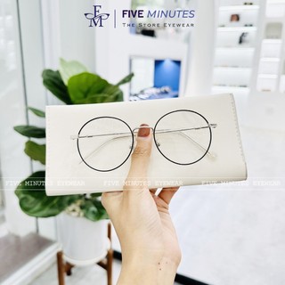 Gọng kính cận nữ , chất liệu kim loại tròn mảnh nhẹ 2626 Five Minutes Unisex Nam nữ