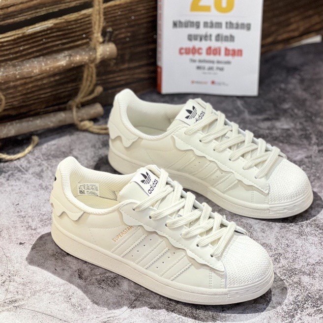 Giày thể thao Adidas Superstar với 3 mẫu sò hot 2022,Giày sneaker Adidas Sò trắng kem , hồng dễ phối đồ hot 2022