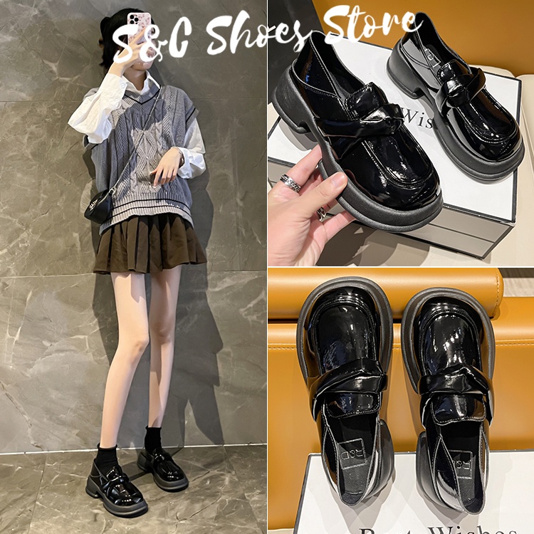 Giày Mary Jane Bằng Da Oxford Phong Cách Anh Quốc Chất Lượng Cao Thời Trang Dành Cho Nữ