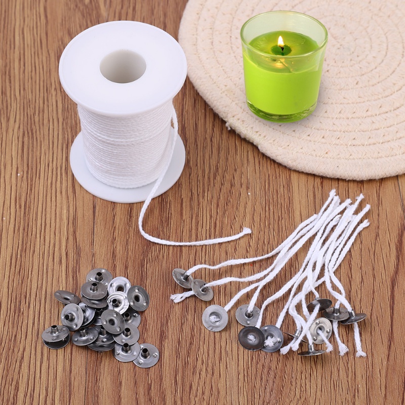 1 Cuộn 61m Dây Bấc Đèn Cầy Nến Thơm Handmade DIY