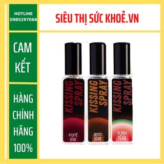 Xịt thơm miệng Kissing Spray VỊ MÂM XÔI  🍀[CHÍNH HÃNG]🍀  nhỏ gọn bỏ túi chai xịt thuỷ tinh 20ml - LOLI & THE WOLF