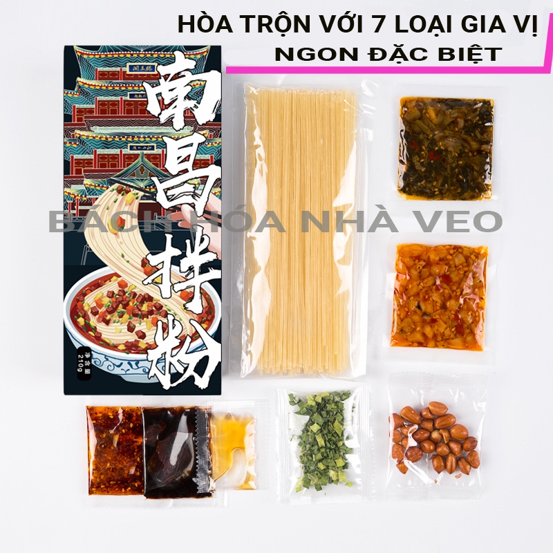 Bún Trộn Giang Tây, Bún Trộn Trung Quốc Siêu Ngon, Cay Nhẹ, Hàng Chuẩn, Date Mới