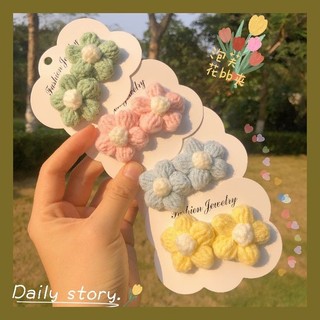 Kẹp tóc hairclip bằng len dễ thương