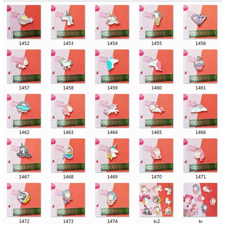 Ghim Cài Kỳ Lân,  Ngựa Pony Unicorn, Ngựa 1 Sừng Huy Hiệu Acrylic, Pin Cài Áo, Trâm Balo Đi Học Cực Cute MIRA-GC00547