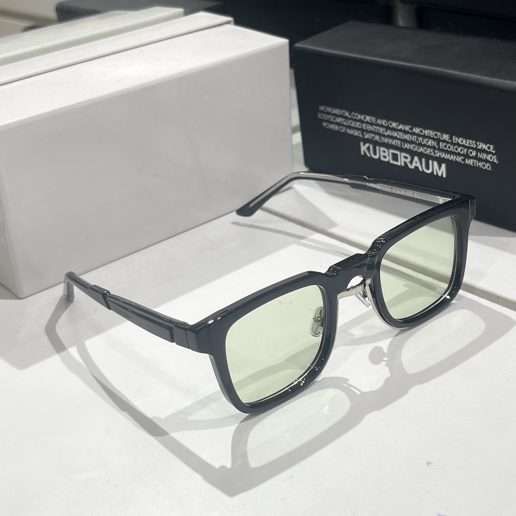 Kính Râm Unisex Kuboraum N4 dáng vuông Fullbox Bảo hành 3 tháng.Gọng Cận Kuboraum dáng vuông