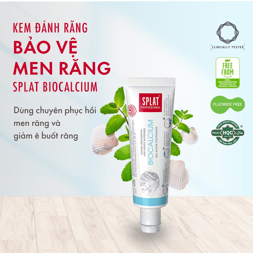 Kem Đánh Răng SPLAT Biocalcium Professional series Bảo Vệ Răng Toàn Diện An Toàn, Hiệu Quả Dung Tích 20ml