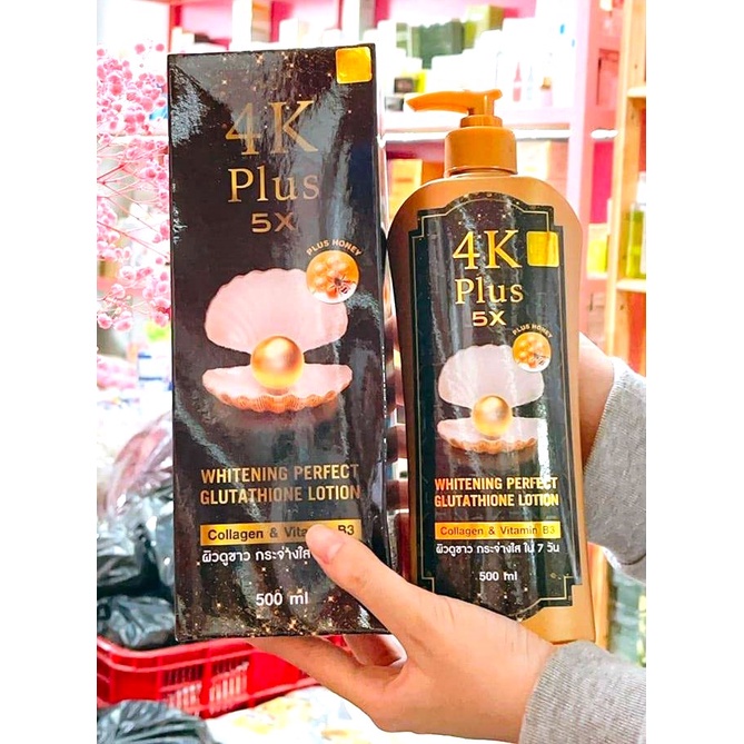 Kem Dưỡng Trắng Body 4K Plus 5X 500ml Thái Lan