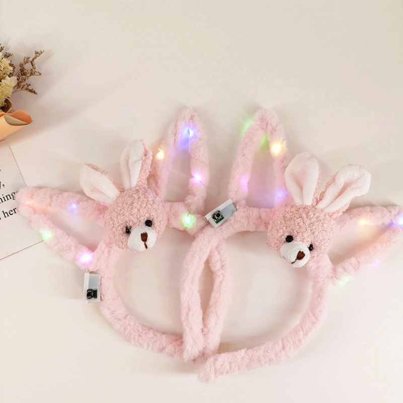 Băng Đô Tai Thỏ Có Đèn LED Phát Sáng Mừng Năm Mới