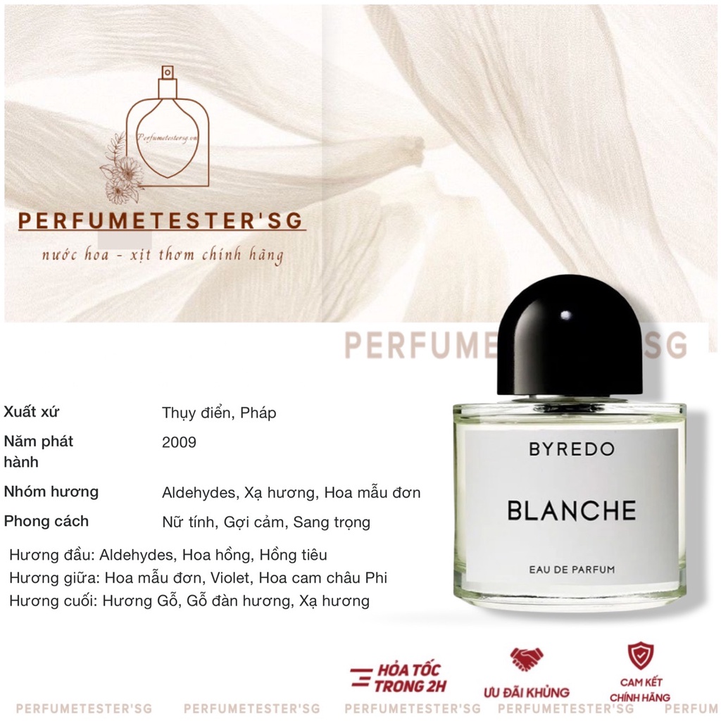Nước hoa  Byredo Blanche - -𝒑𝒆𝒓𝒇𝒖𝒎𝒆𝒕𝒆𝒔𝒕𝒆𝒓