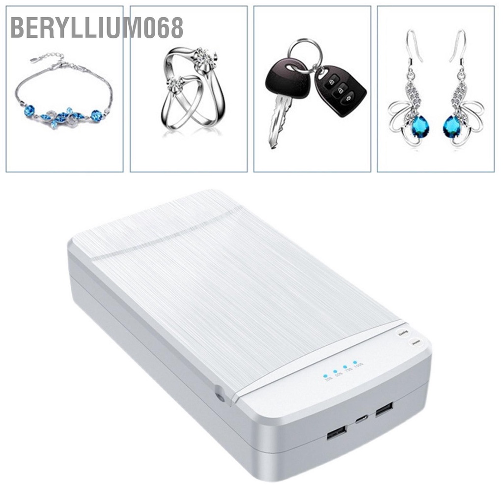 Hộp Khử Trùng Bằng Tia UV Đa Năng cho điện thoại, mắt kính, trang sức...  có thể sạc lại 360 độ cầm tay Beryllium068