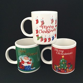 Cốc sứ uống trà cà phê in hình giáng sinh vui vẻ - Quà tặng Noel nhiều mẫu mã đa dạng cây thông giáng sinh