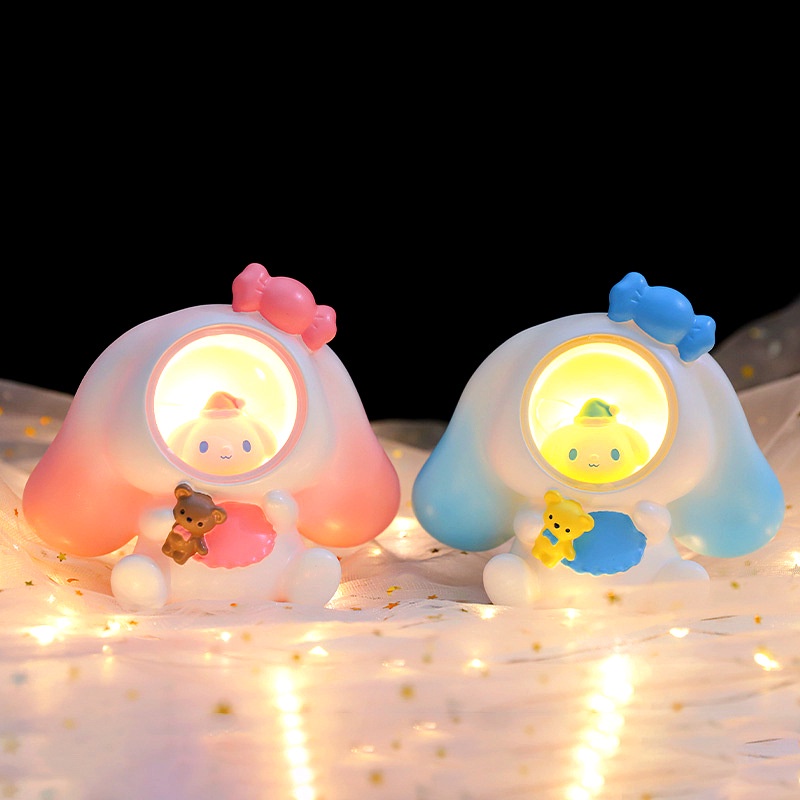 SANRIO Đèn Ngủ LED 3D Hình Cinnamoroll Kuromi Melody Dễ Thương