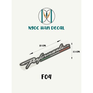 Cặp tem dán phuộc phản quang performante