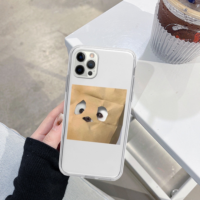 Ốp điện thoại iphone túi giấy cute vuông chống sốc 6/6plus/6s/6splus/7/7plus/8/8plus/x/xr/xs/11/12/13/pro/max/plu