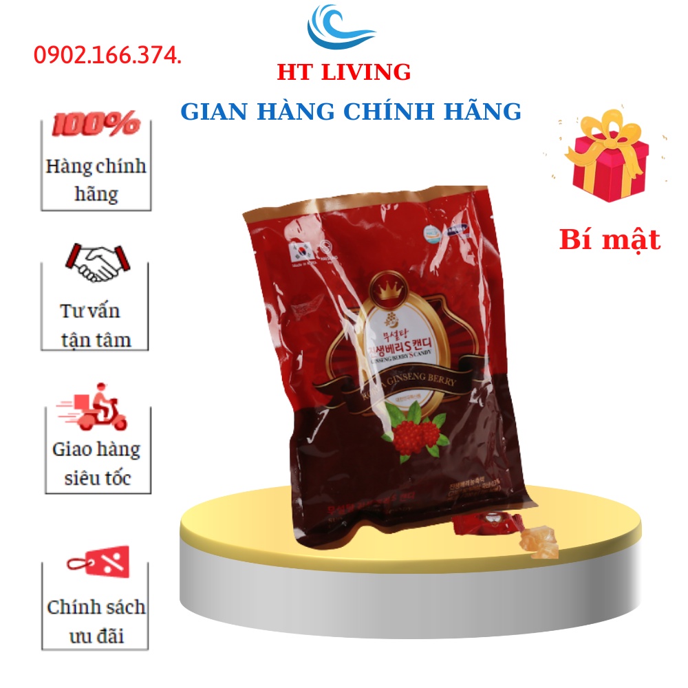 Kẹo Quả Sâm Hàn Quốc Haesong Vina túi 200g