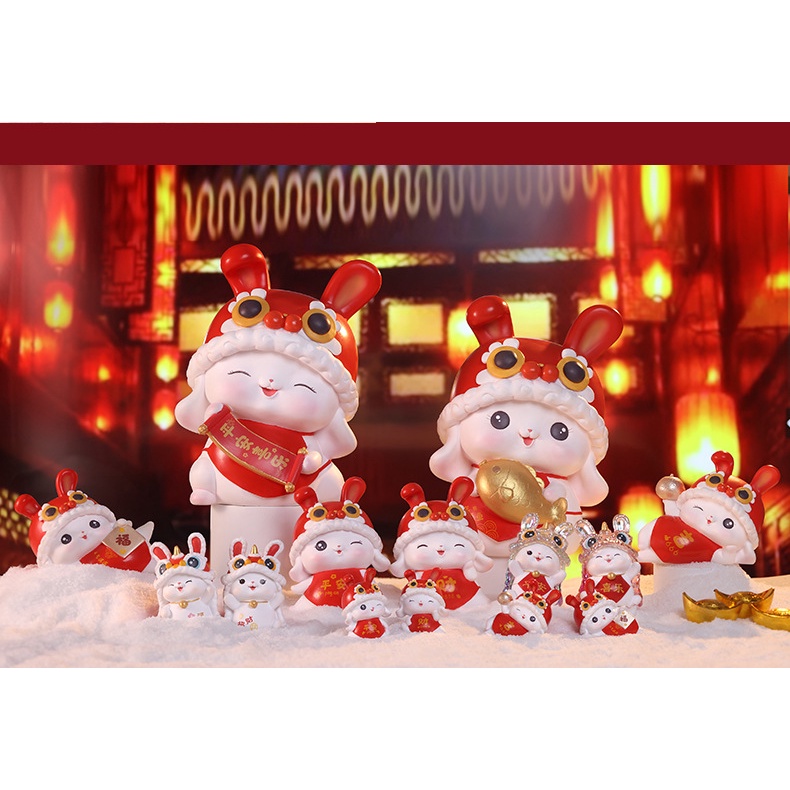 Phụ Kiện Trang Trí Năm Mới Hình Thỏ Bunny Dễ Thương