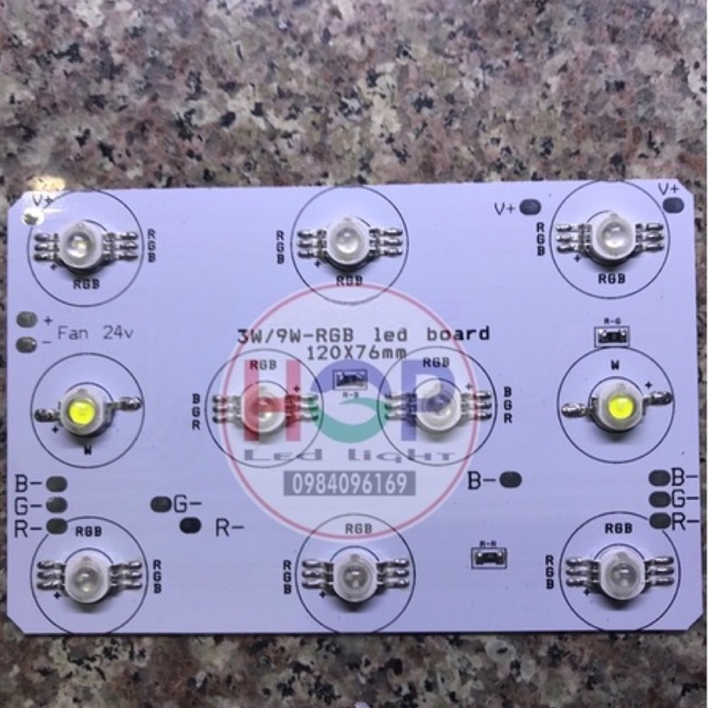 Mạch Led Luxeon RGB 3in1/26w/24v
