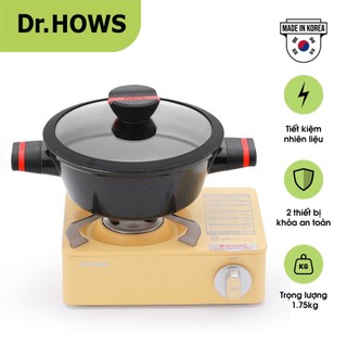Bộ 02 món Dr.HOWS Esoap Thích Lẩu: Bếp gas + Nồi soup 22cm