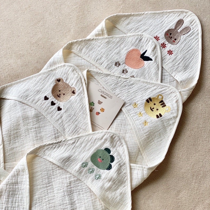 Choàng Ủ xô thêu Monona 80*80cm