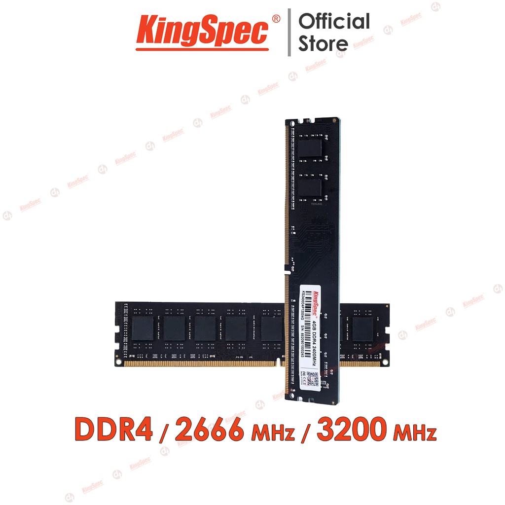 RAM KingSpec 4GB / 8GB DDR4 , cho PC máy tính để bàn | D4P - Hàng Chính Hãng