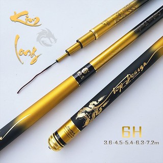 CẦN CÂU ĐÀI KIM LONG 6H CACBON CAO CẤP TẶNG NGỌN PHỤ