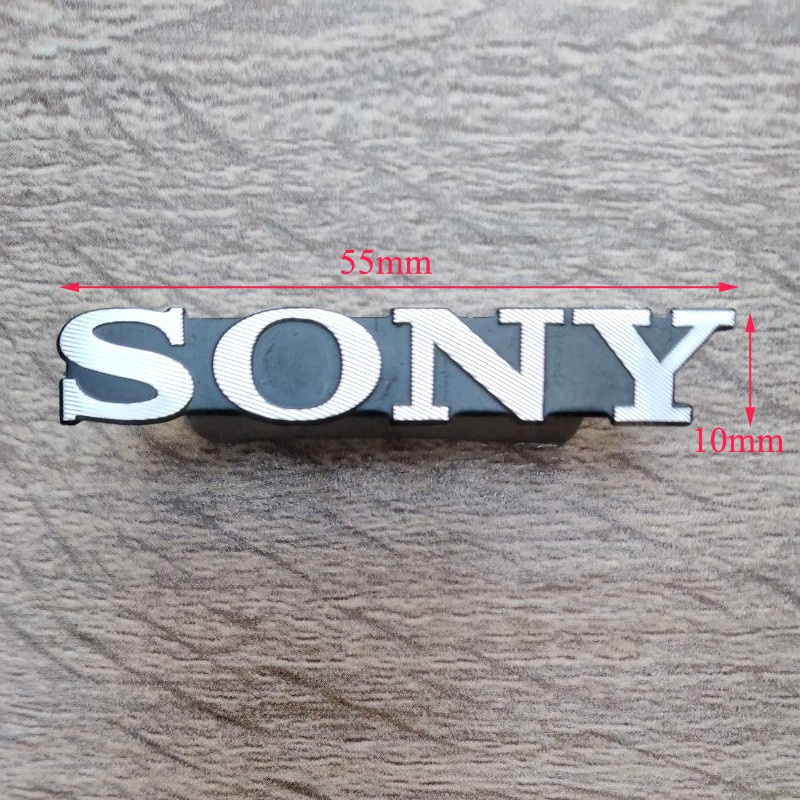 Tem logo Sony nhôm dán loa dán tivi