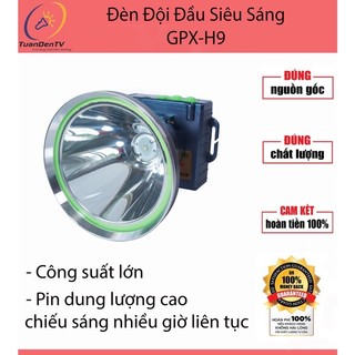 Đèn Đội Đầu GPX-H9 mẫu mới, công suất 200w