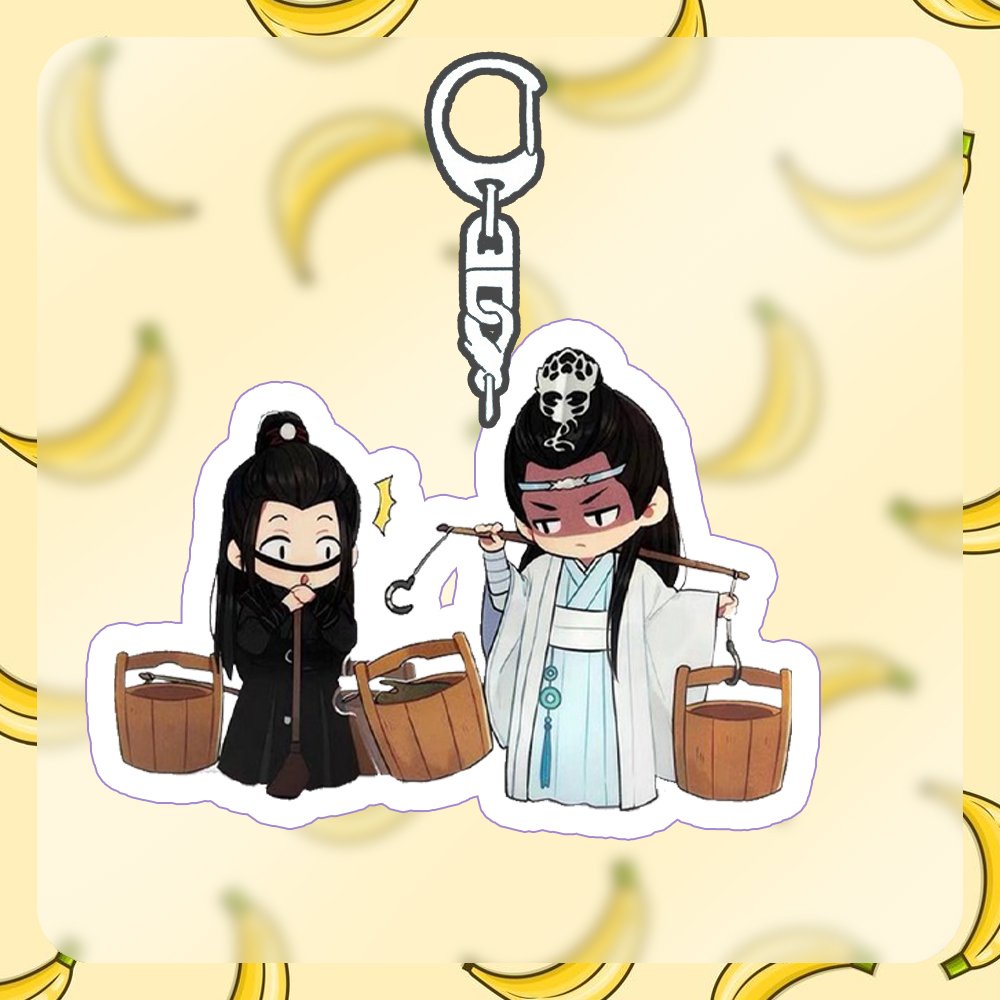 Móc khóa in hình TRẦN TÌNH LỆNH TIÊU CHIẾN VƯƠNG NHẤT BÁC ver COUPLE CHIBI BL anime arcylic mica chibi phim hoa ngữ