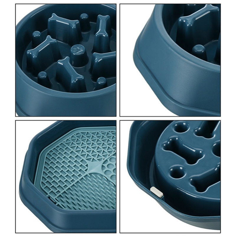 Bát Đựng Thức Ăn 2 Trong 1 Giúp Chống Kẹt Tay Dành Cho Chó