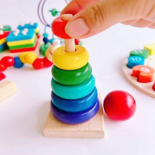 bộ đồ chơi gỗ 6 món