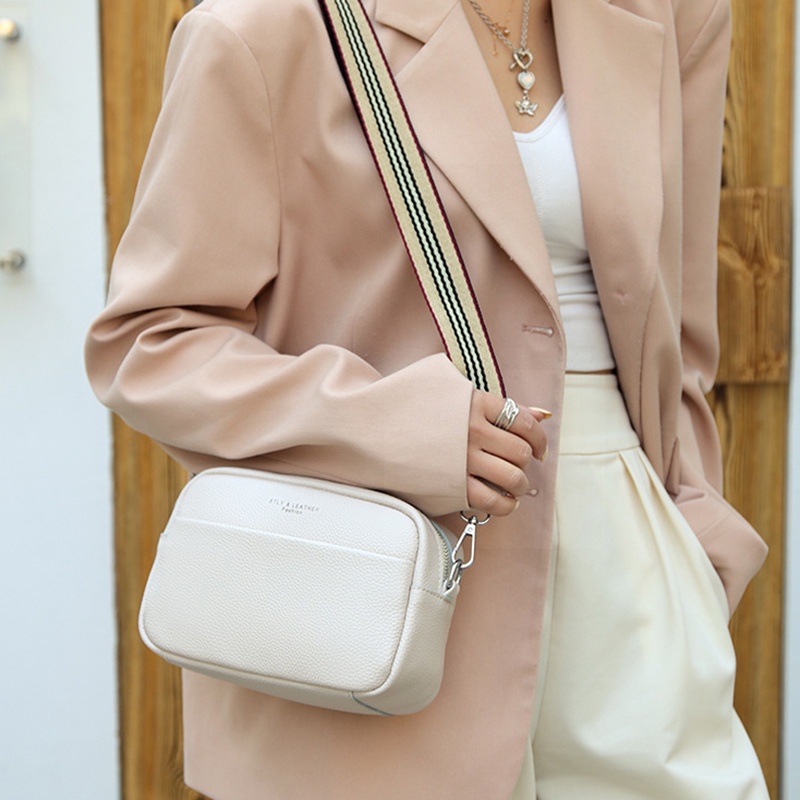 Túi Đeo Chéo Da Bò Phong Cách retro Thời Trang Cho Nữ