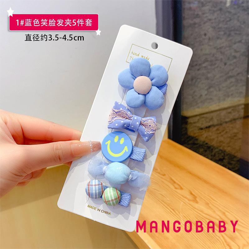 Set 5 Kẹp Tóc Nơ Dễ Thương Cho Bé Gái