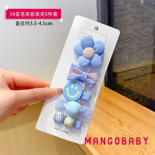 Mgg-baby Bé Gái Cá Sấu Kẹp Tóc Dễ Thương 5 Chiếc Cung Hoa Barrettes Cho Trẻ Em Tập Đi Đuôi Ngựa Pigtail Dụng Cụ Tạo Kiểu Tóc