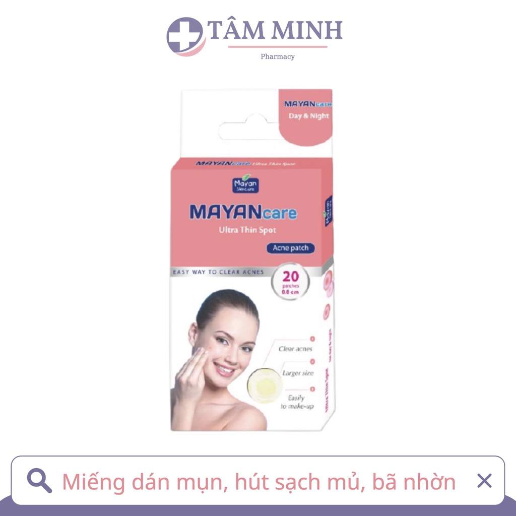 MIẾNG DÁN MỤN MAYAN CARE HỘP 20 MIẾNG