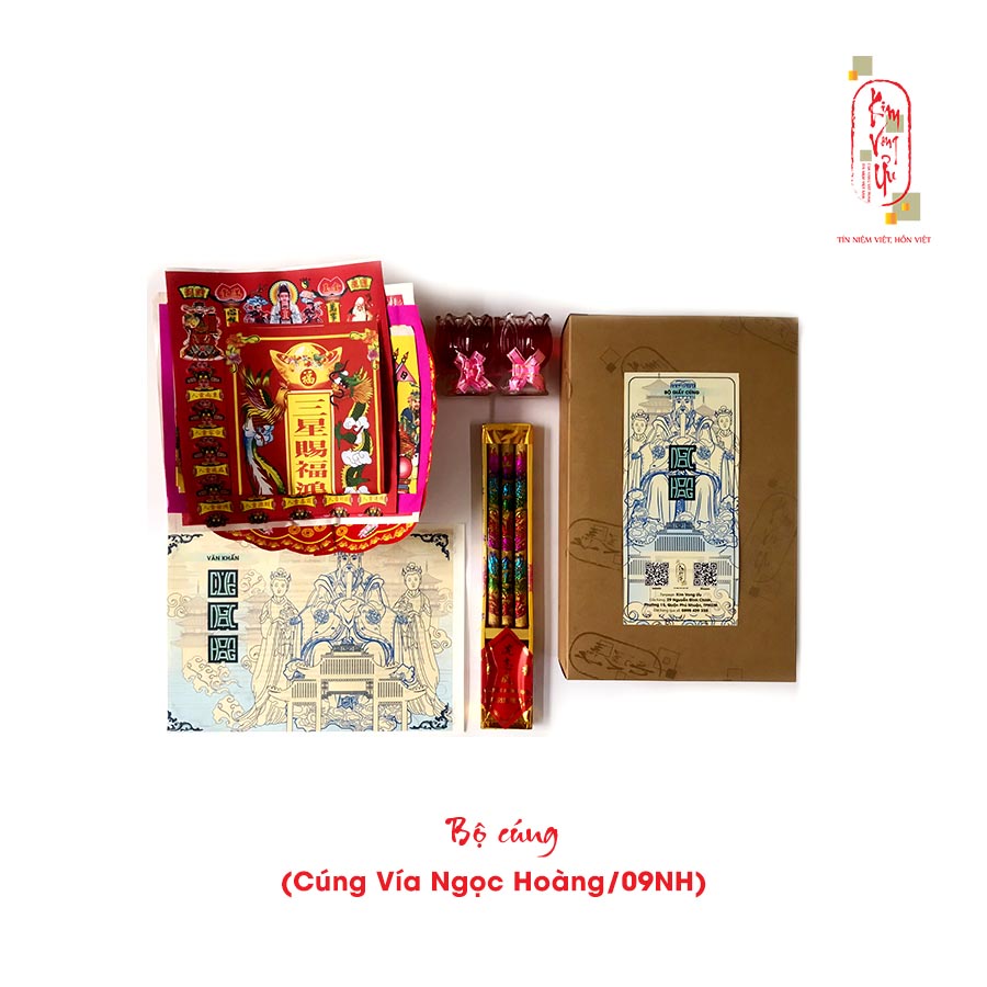 Phần cúng Ngọc Hoàng/Vía Trời/Mùng 9 Tết Âm Lịch 2023 (có nhang đèn và văn khấn) Kim Vong Ưu