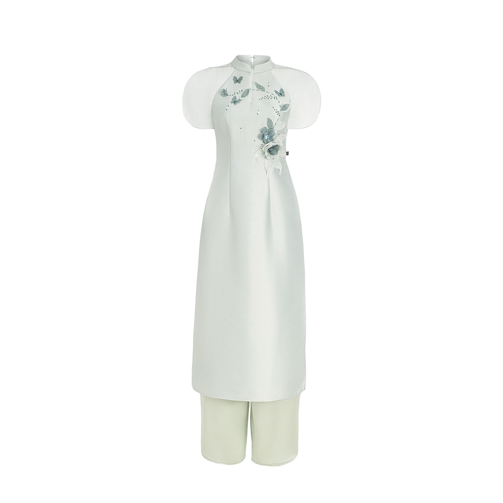 JM Dress Desgin - Áo dài cổ tàu tay raplang 2M18.2211TF