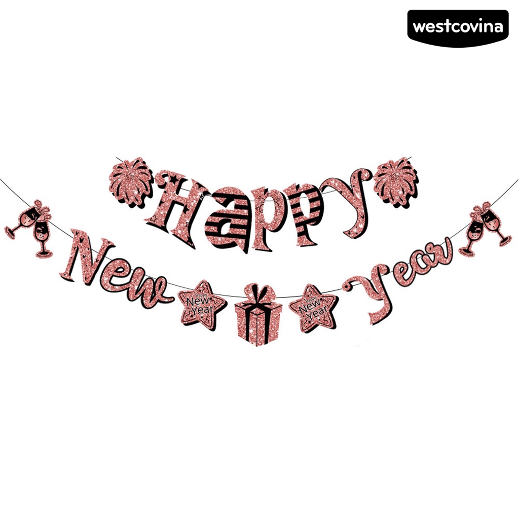 [Hot]☃1 Bộ Dây Cờ Chữ Màu Vàng Đen Đa Năng Chống Phai Màu