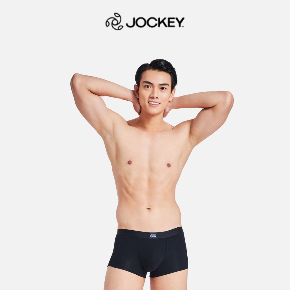 Quần Lót Nam Thun Bamboo Jockey Dáng Trunk Co Giãn Thoải Mái Màu Đen - J1249_P1