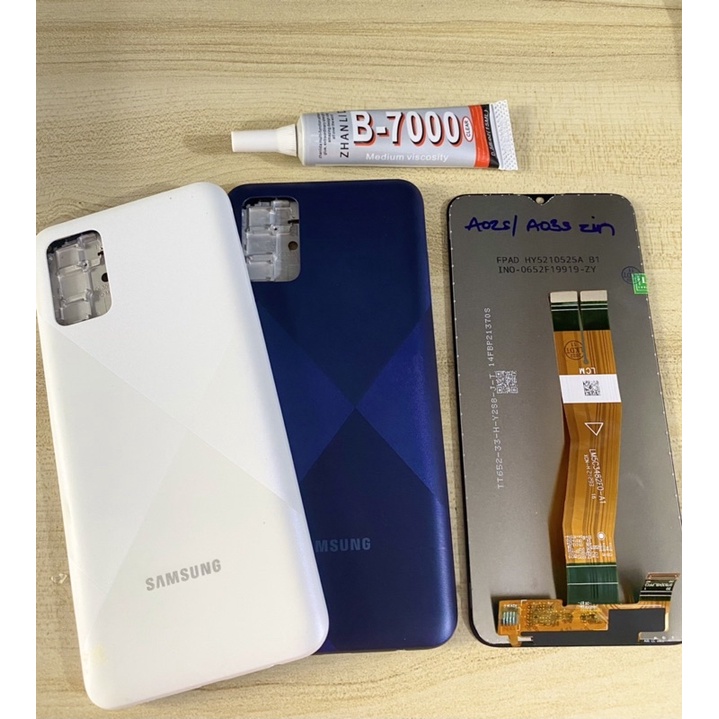 Combo Màn Hình + Bộ Vỏ Samsung A02s Zin Tặng Kèm Keo Dán