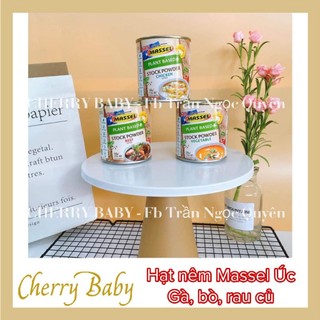 Hạt nêm rau củ, hạt nêm gà, hạt nêm bò Massel Úc ăn dặm