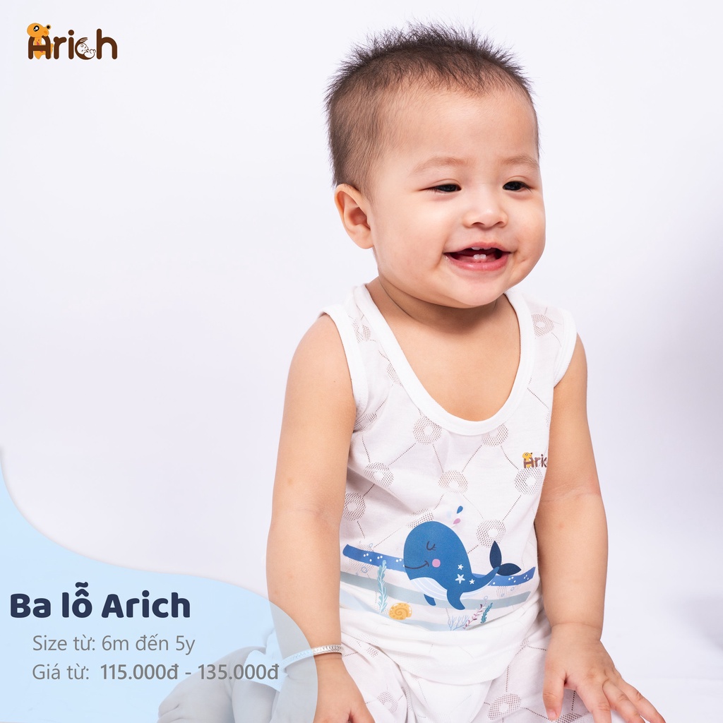 Ba lỗ thông hơi họa tiết đáng yêu cho Bé (size từ 6m-12m)