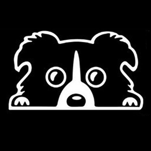 Đề Can Phản Quang Chống Thấm Nước Hình Chú Chó Con Dễ Thương Dán Trang Trí Xe Hơi / Cốp Xe Tải