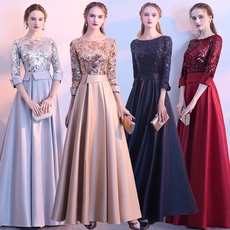 Đầm Dự Tiệc Dáng Dài Ôm Cơ Thể Thiết Kế Thanh Lịch Thời Trang Cho Nữ