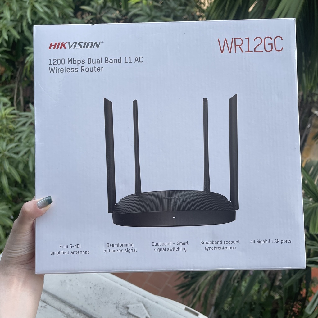 Bộ Phát Wifi Băng Tần Kép HIKVISION DS-3WR12GC Chuân AC1200 Hàng Chính Hãng