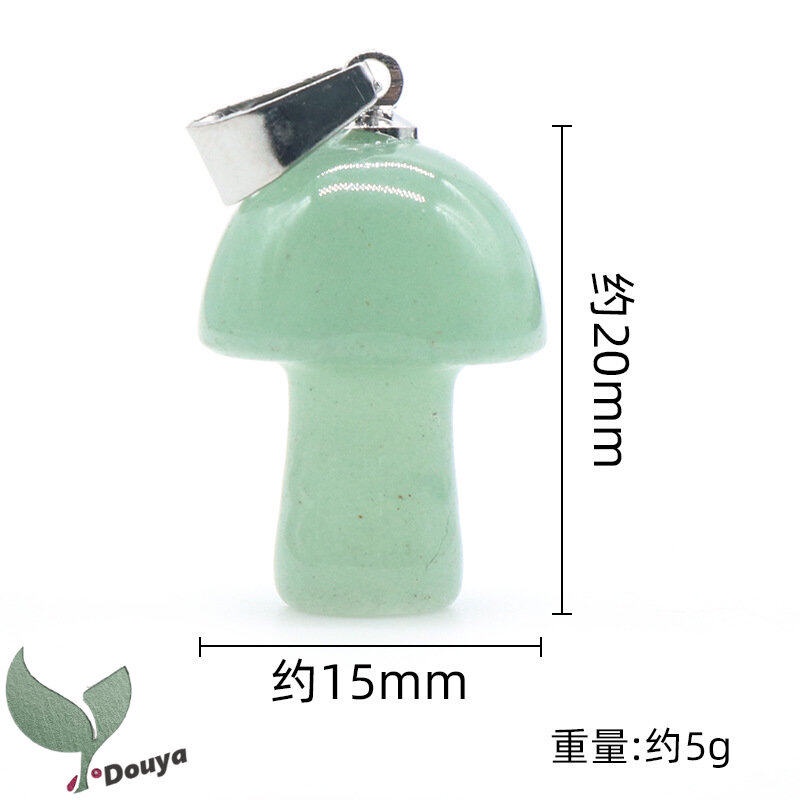 Mặt Dây Chuyền Hình Nấm Bằng Đá Thạch Anh Chakra Reiki Dùng Làm Trang Sức DIY